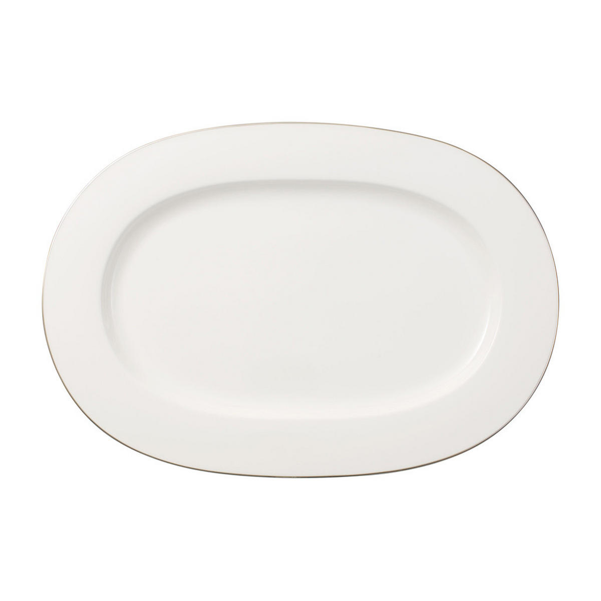 SERVIERPLATTE Anmut Platinum No.1 weiß 41 x 29 cm - Weiß, Keramik (28.5/2.6/41.3cm) - Villeroy & Boch