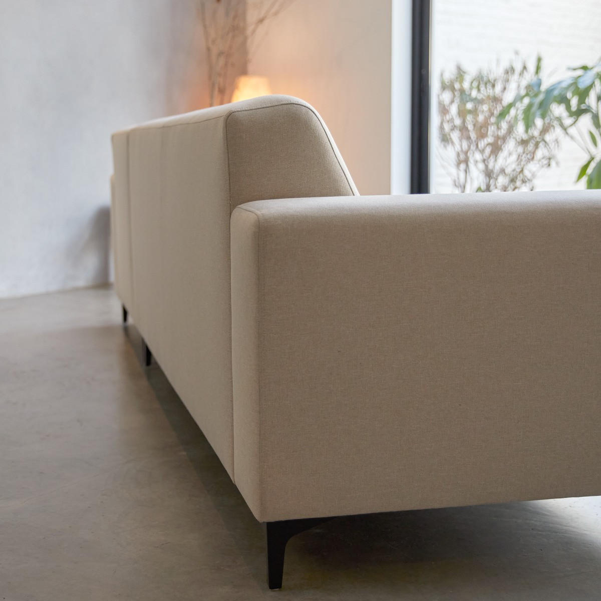 SOFA Lars Beige aus Stoff - Beige, Textil (299/150cm) - Tikamoon