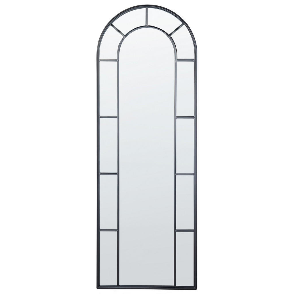 OGLINDĂ DE PERETE neagră metal 60/170 cm Crosses