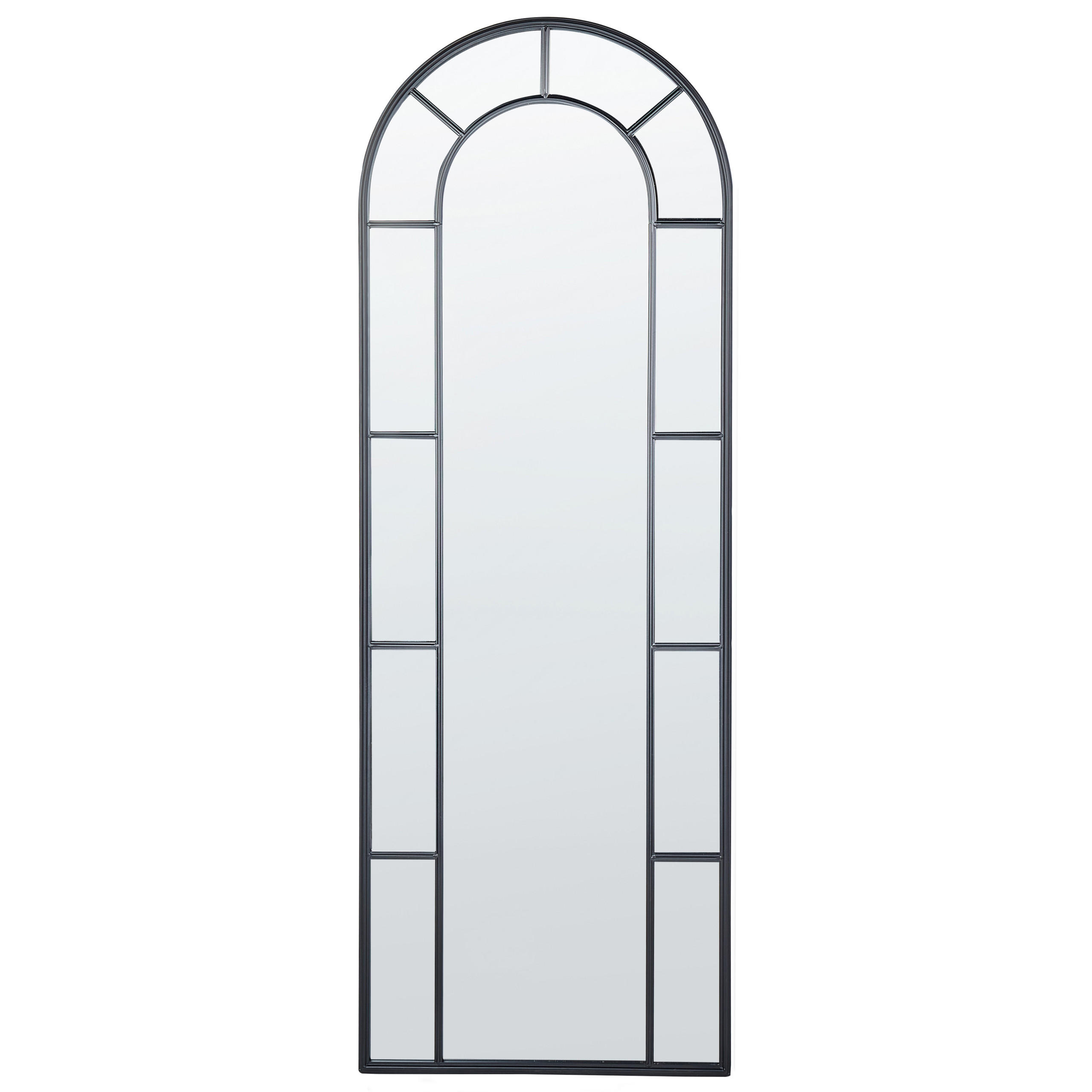 WANDSPIEGEL schwarz Metall 60/170 cm Crosses - Schwarz, Metall (60/170/3cm) - Beliani