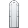 WANDSPIEGEL schwarz Metall 60/170 cm Crosses - Schwarz, Metall (60/170/3cm) - Beliani