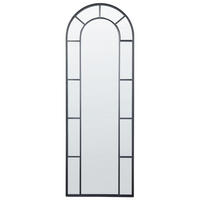 WANDSPIEGEL schwarz Metall 60/170 cm Crosses - Schwarz, Metall (60/170/3cm) - Beliani