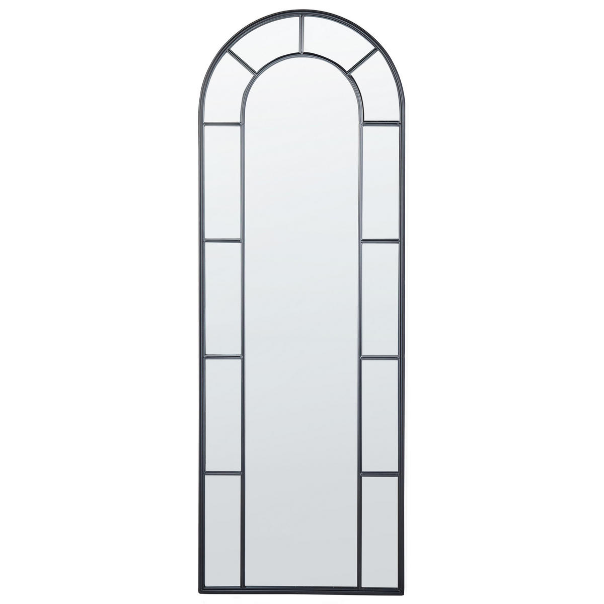 WANDSPIEGEL schwarz Metall 60/170 cm Crosses - Schwarz, Metall (60/170/3cm) - Beliani