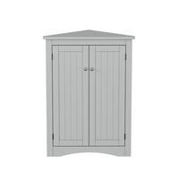MIDISCHRANK 61,5/80 cm aus MDF mit 2 Türen Grau - Grau, Holzwerkstoff (34.5/90/61.5cm) - Modenvie