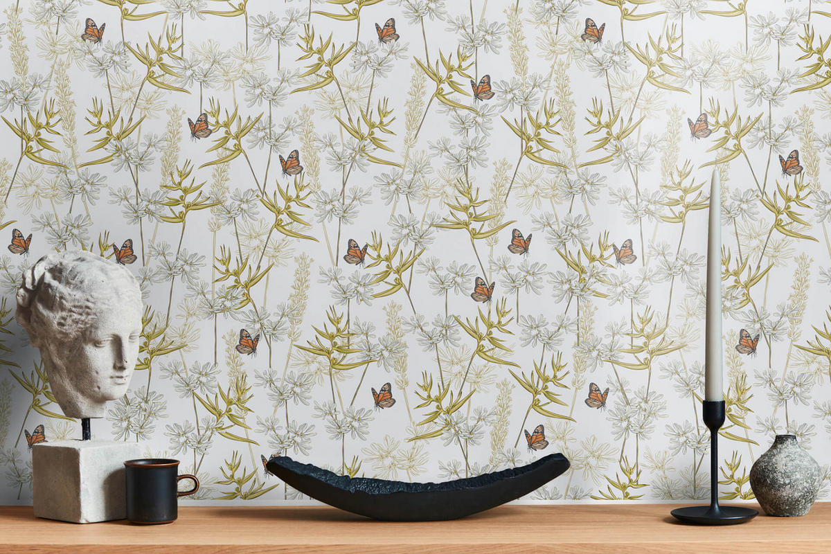 VLIESTAPETE Bunt 53/1005 cm - Weiß, Textil (53/1cm) - KUNSTLOFT