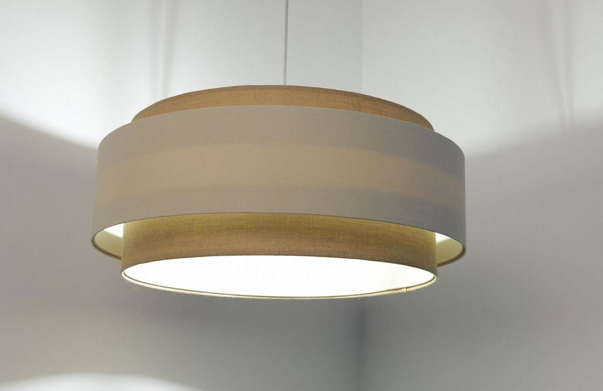 HÄNGELEUCHTE Beige 60/25 cm - Beige, Kunststoff (60/1.9/25cm) - ONZENO