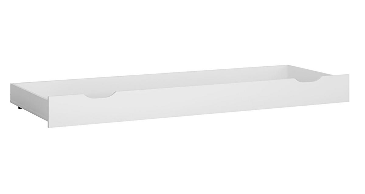 BETT Boston weiß / Bezug grau 186 / 205,5 / 88,5cm - Weiß/Grau, Holz/Holzwerkstoff (180/200cm) - Feldmann-Wohnen