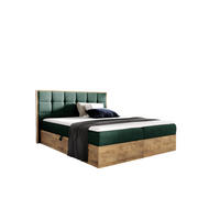 BOXSPRINGBETT BIZON 160x200 Grün Faro - H3 - Grün, Textil (160/200cm) - AN-Moebel 4u