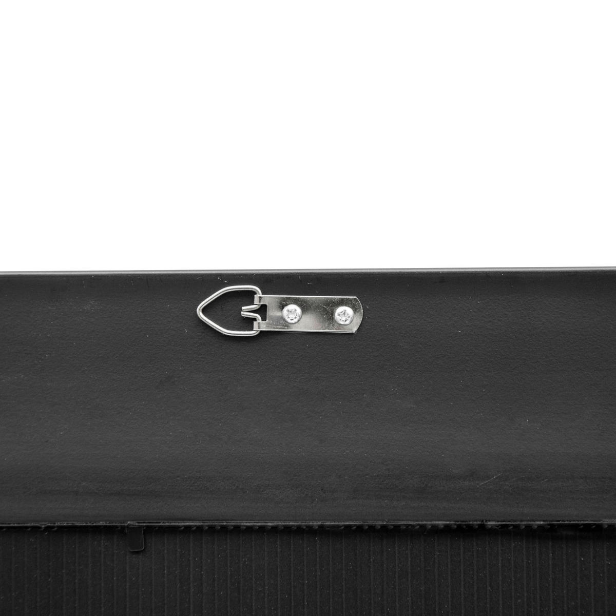 WANDSPIEGEL Ocre - Schwarz, Glas/Kunststoff (50/84/70cm) - [en.casa]