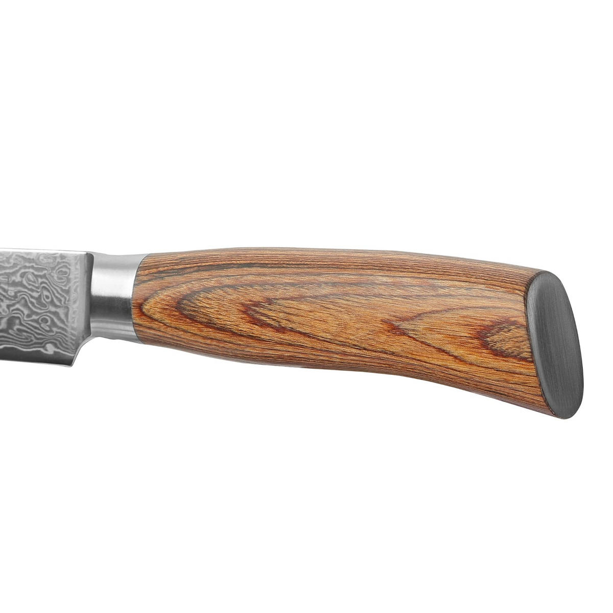 FLEISCHMESSER 17 cm - Braun, Holz/Metall (32cm) - Wakoli