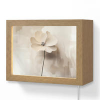 NÁSTĚNNÁ LAMPA Květina - béžová - barva - stín 20x15 cm - béžová, kompozitní dřevo (20/15/8cm) - OnlyWow