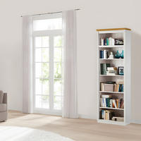 REGAL - Kiefer massiv - Weiß/Kieferfarben, Holz (74/223/37cm) - home24