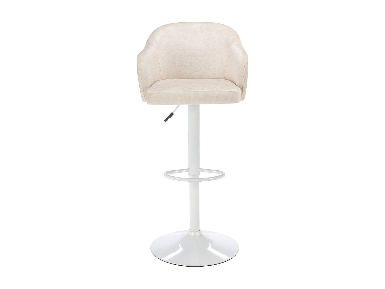 BARHOCKER - 52 cmcm x 51 cmcm - Stoff - Cremefarben - CARSTEN - Creme, Textil (52/113/51cm) - Vente-Unique
