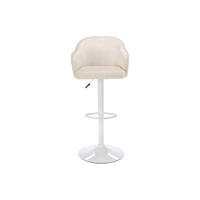 BARHOCKER - 52 cmcm x 51 cmcm - Stoff - Cremefarben - CARSTEN - Creme, Textil (52/113/51cm) - Vente-Unique