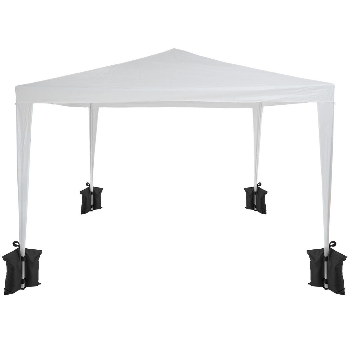 PAVILLON GEWICHTE 4er Set Saborra,vielfach verwendbar,schwarz - Schwarz, Kunststoff (0.5/33/36cm) - tectake