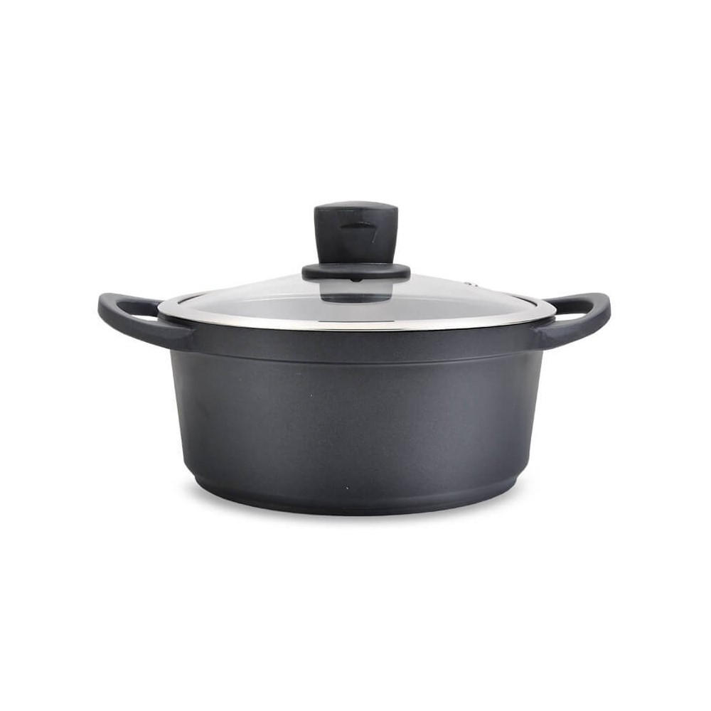 TOPF Graphit 30/20/10 cm MR4320 - Graphitfarben, Metall (20cm) - Maestro 