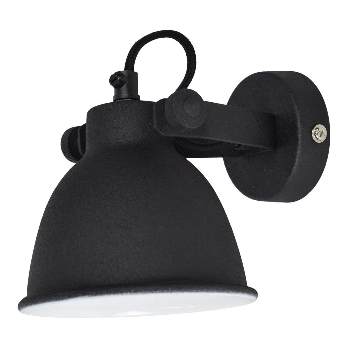 WANDLAMPE Industria - Schwarz, Metall (12/13/16cm) - Urban Interiors