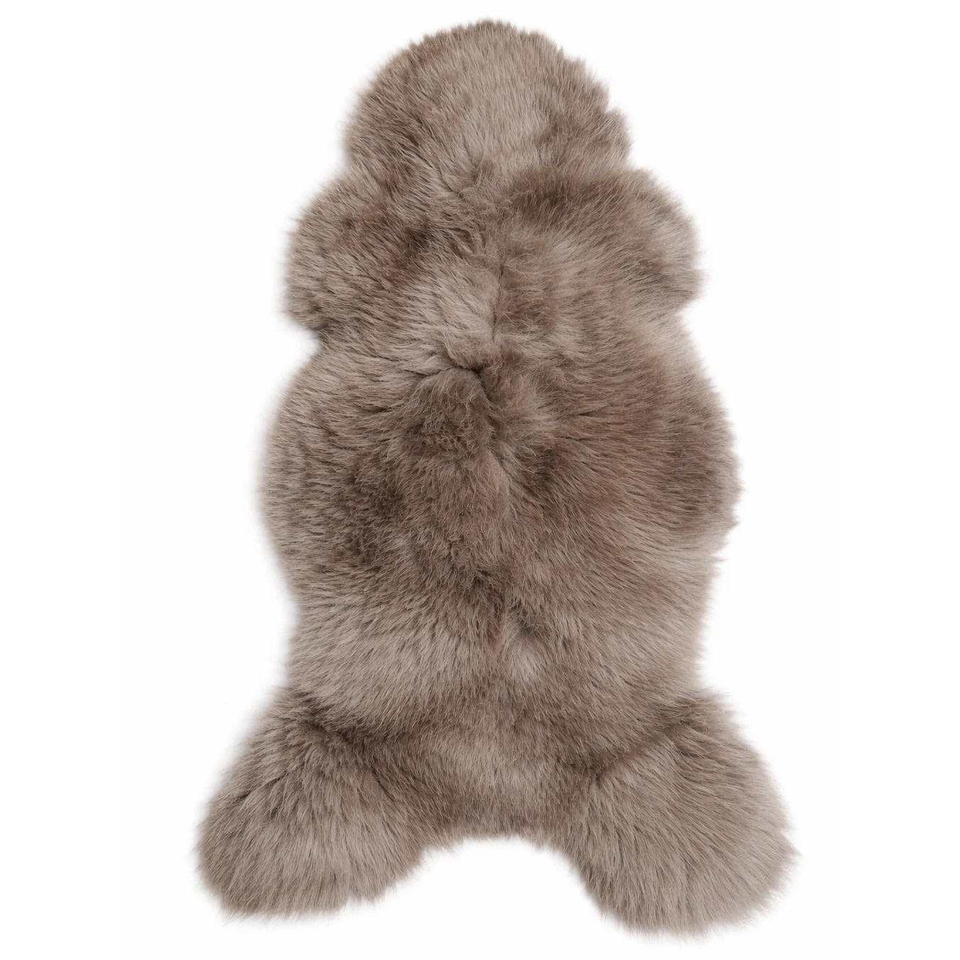 SCHAFFELL Premium Lammfell Natur ungeschoren weiche Wolle Taupe dyed ca. 105 cm - Taupe, Fell (55/105cm) - Provellus