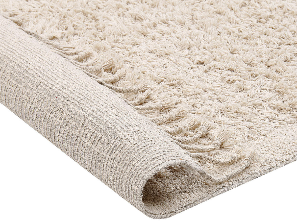 SHAGGY-TEPPICH Bitlis 200/140 cm - Beige, Textil (140/200cm) - Beliani