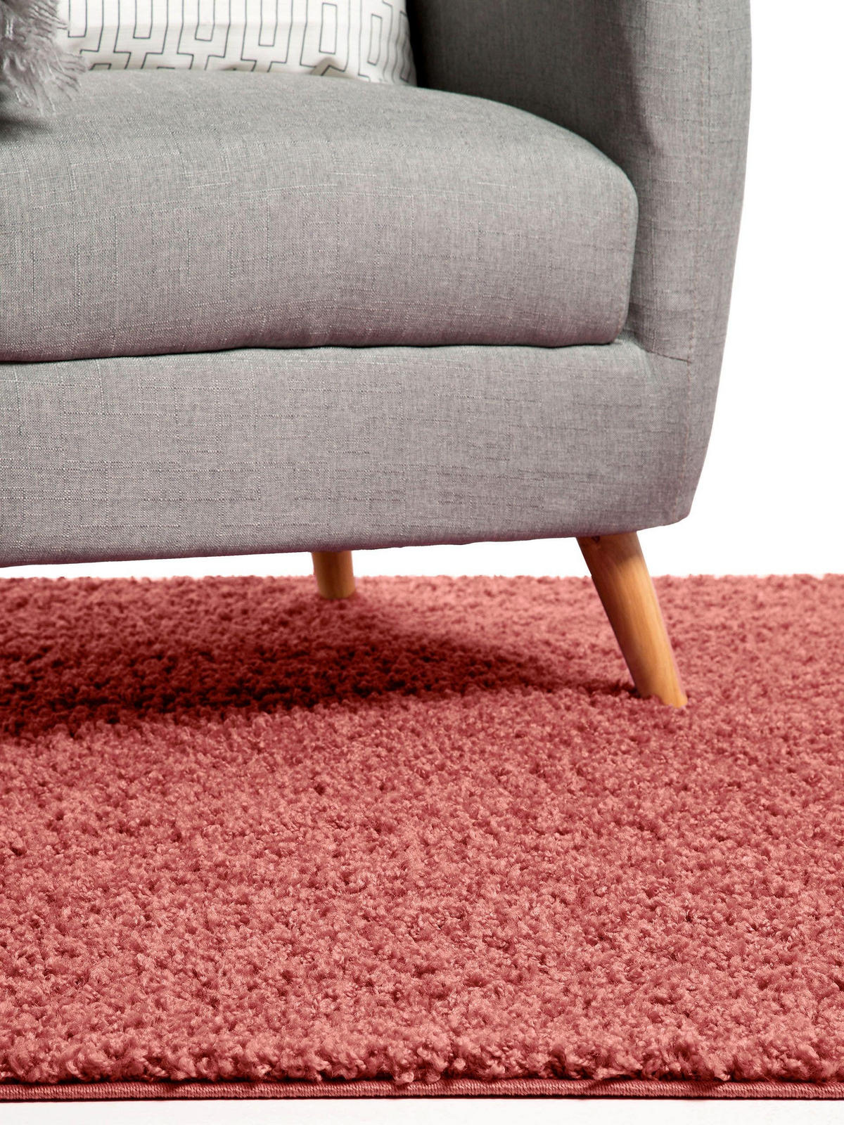 HOCHFLORTEPPICH Swirls Rosa 120x170 cm - Rosa, Textil (120/170cm) - benuta