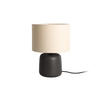 TISCHLAMPE Alma Straight 23/23/33 cm - Schwarz, Keramik (23/23/33cm) - Leitmotiv