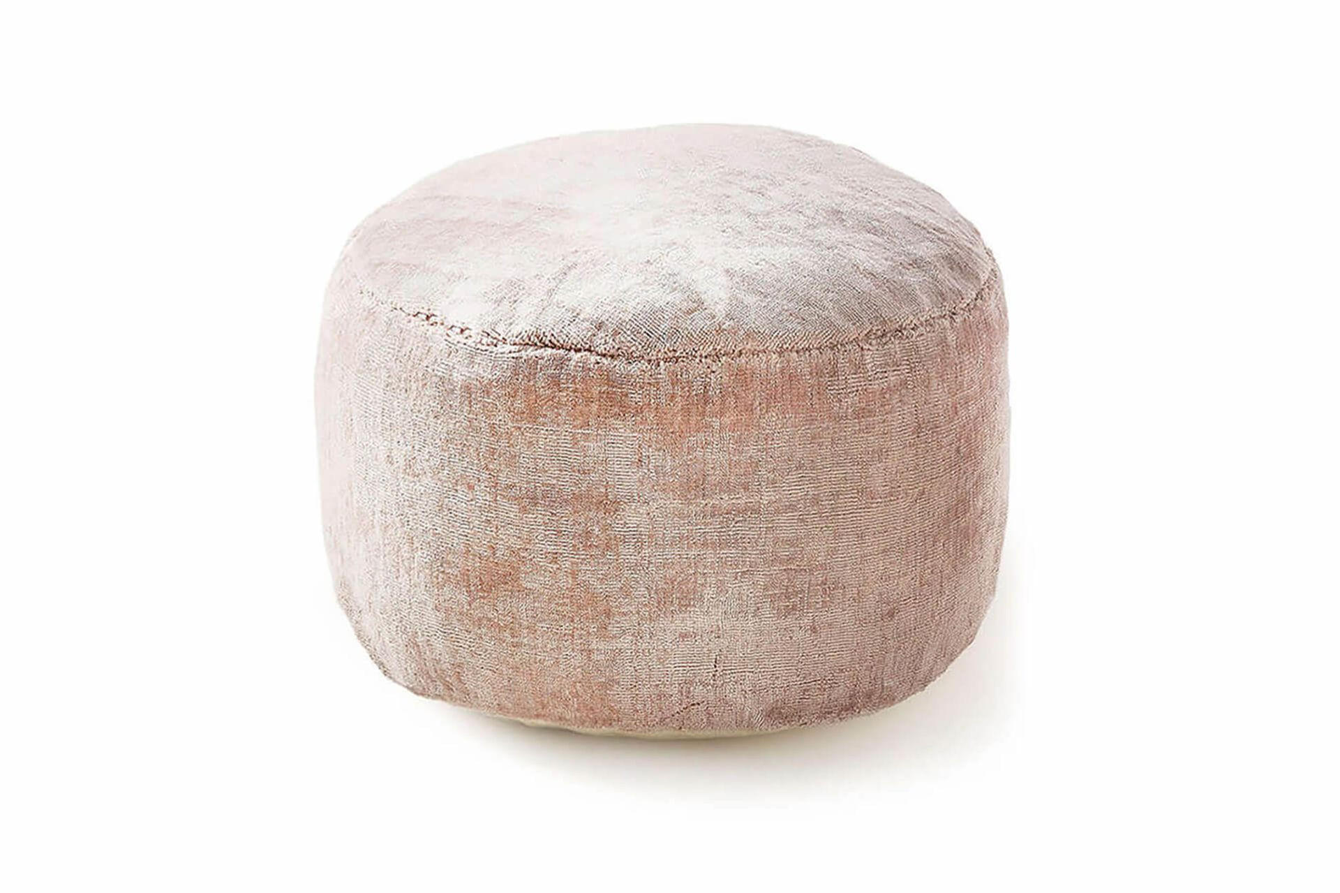 POUF Nova Rosa 55x55x30 cm - Pink, Textil (55/30/55cm) - KUNSTLOFT