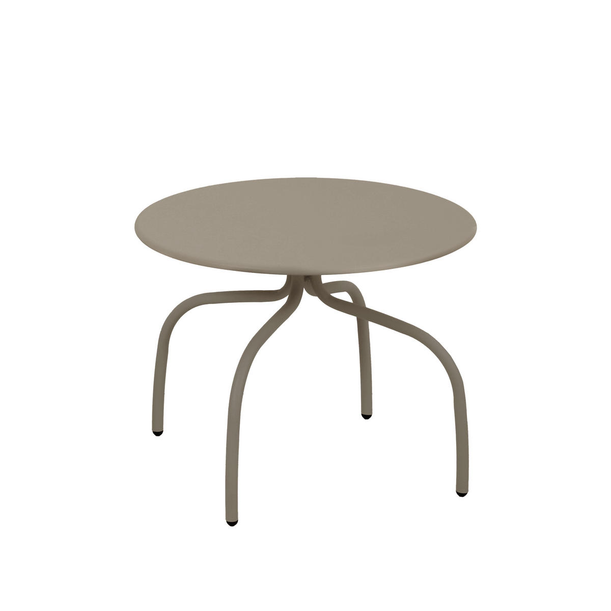 COUCHTISCH 2-tlg., Taupe - Taupe, Metall (60/60/40cm) - Oviala