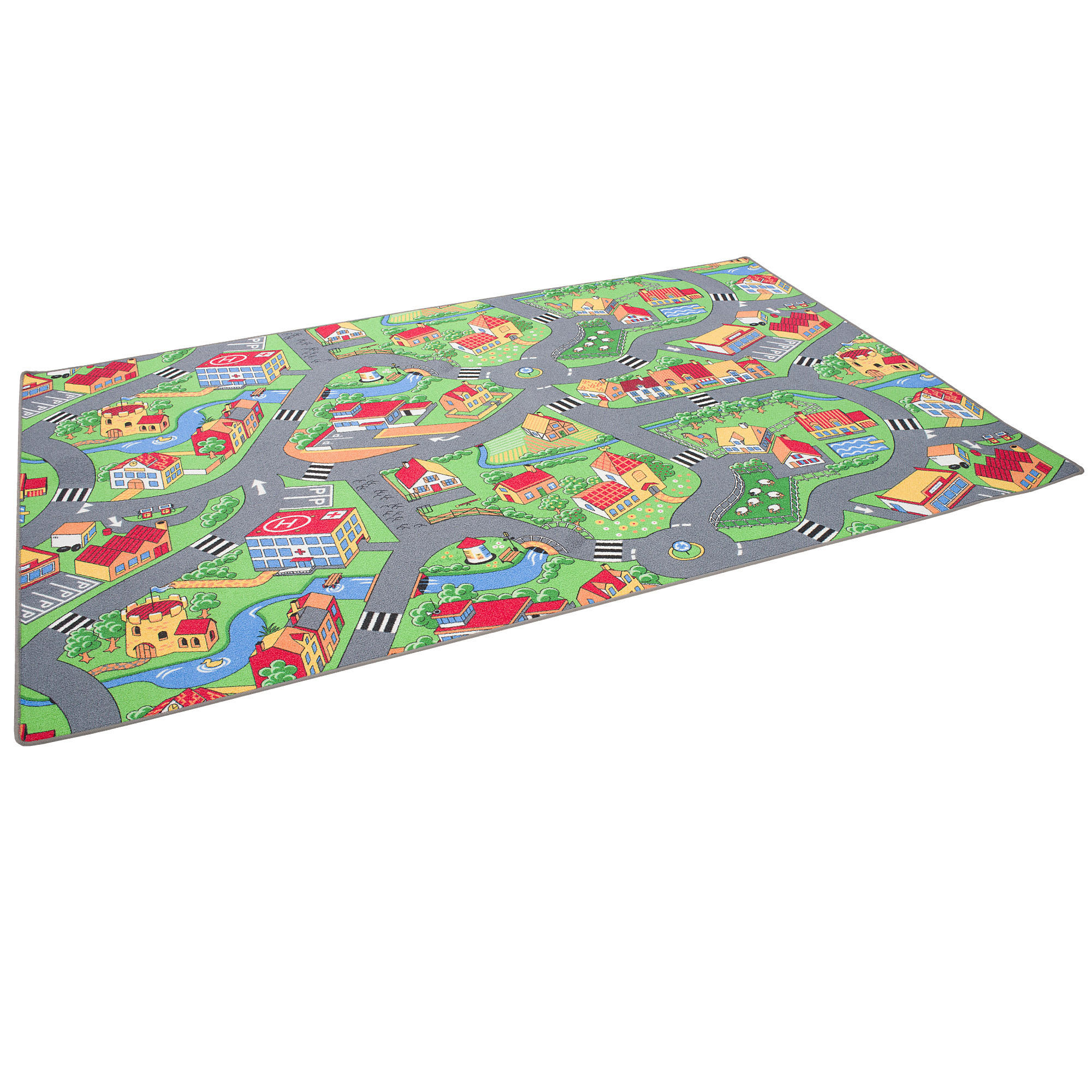 Thumbnail - Snapstyle Kinder, Mehrfarbig, Textil, 100x100 cm, Teppiche & Böden, Teppiche, Teppich Kinderzimmer