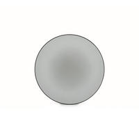 TELLER / DESSERTTELLER FLACH EQUINOXE 21,5 cm Pfeffer - Hellgrau, Keramik (21.5cm) - Revol Porcelaine France