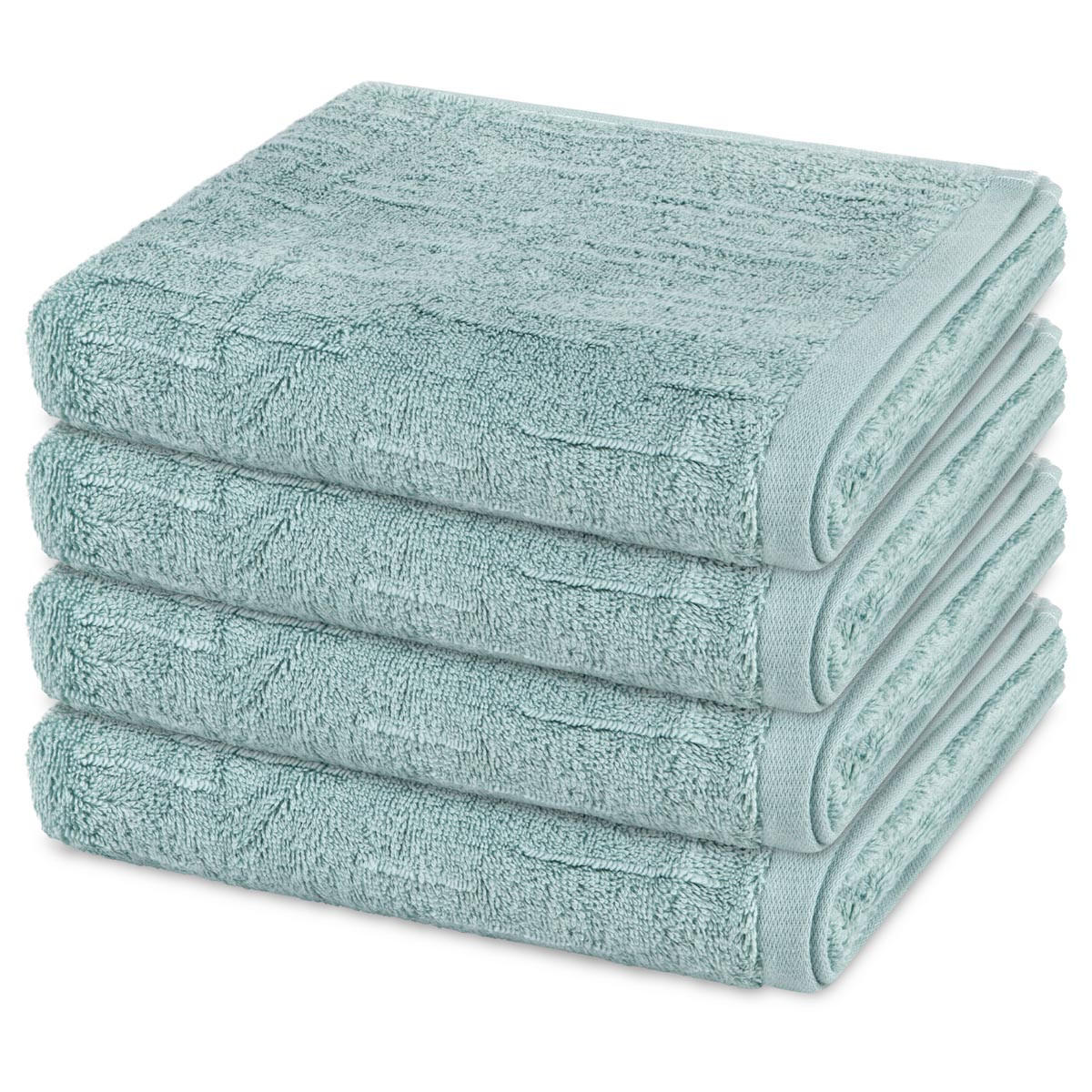 HANDTUCH Premium 4er-Set - Hellgrün, Textil (50/100cm) - Ross