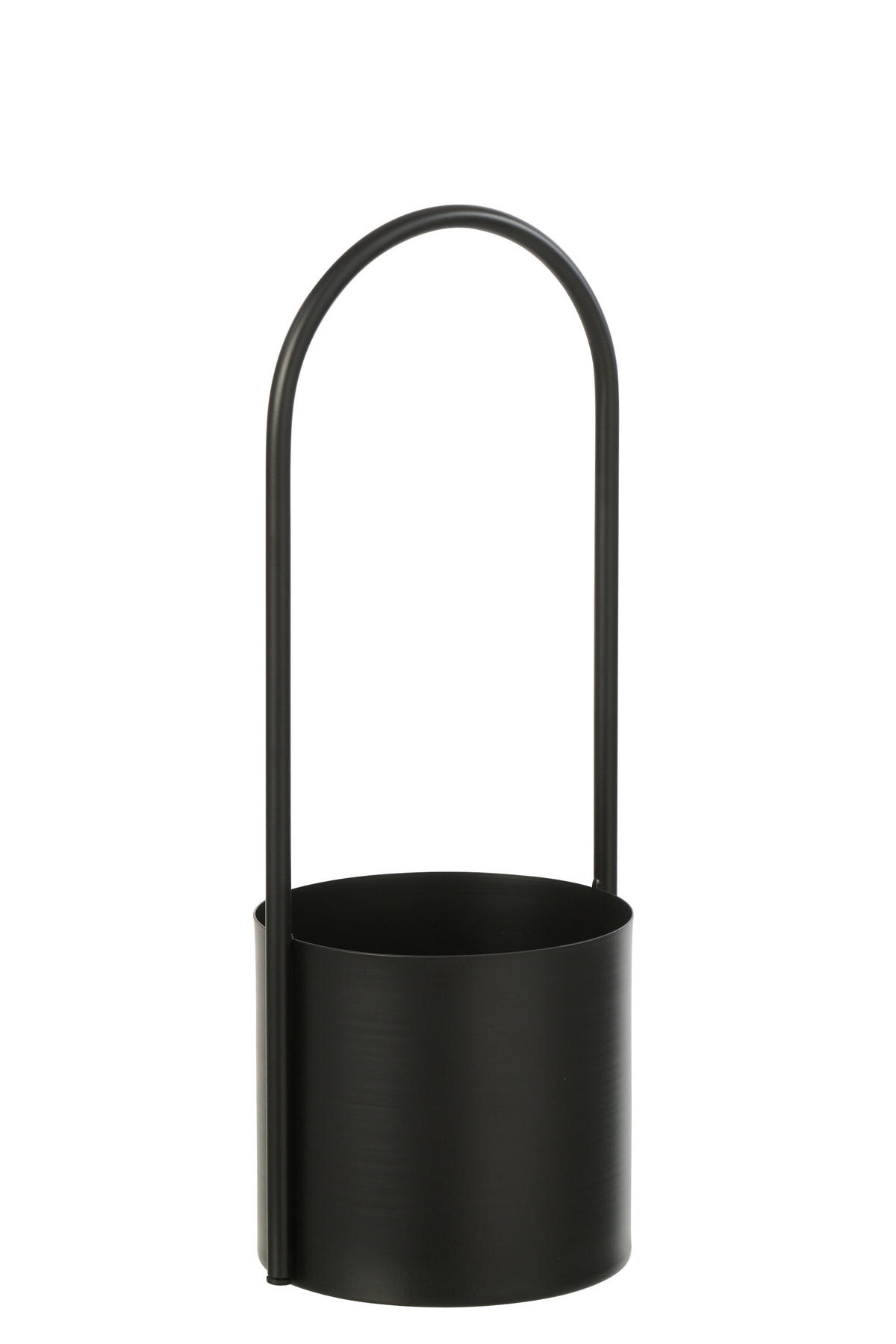BLUMENTOPF EISEN Schwarz - Schwarz, Metall (15/42cm) - J-Line