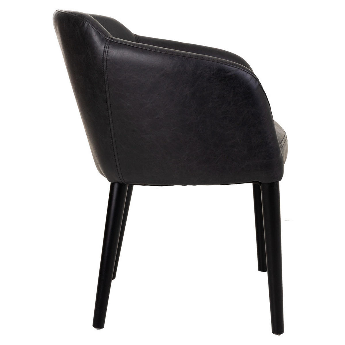 SESSEL aus Holz 62x60x82 cm - Schwarz, Holz (62/82/60cm) - Wanderlust