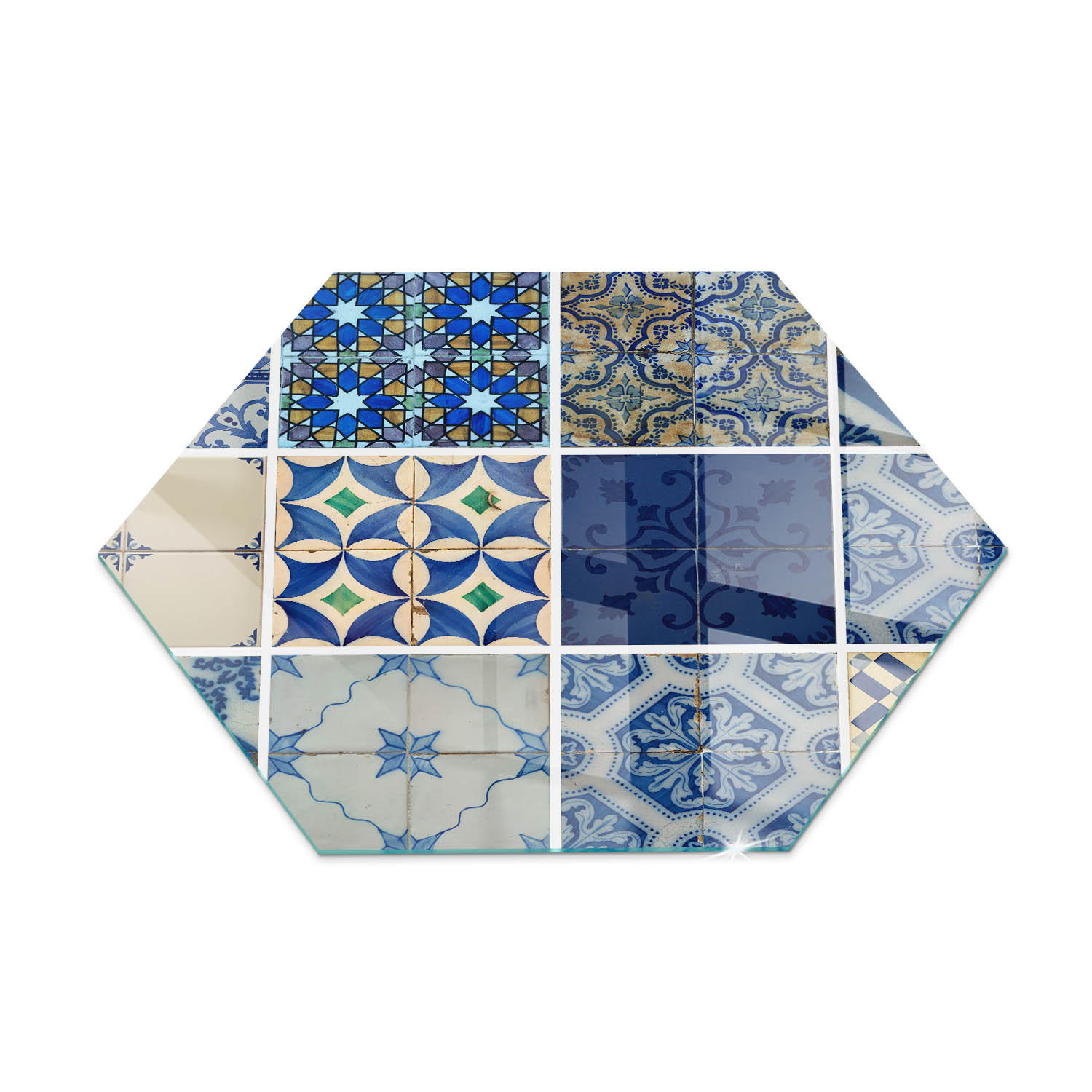 ArtPrintCave Glasplatte Blau 40x40x0.4 cm