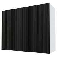 KÜCHENHÄNGESCHRANK Lamello W3/90 Schwarz Matt / Weiß 90 / 32,5 / 72cm - Schwarz/Weiß, Holz/Holzwerkstoff (90/72/32.5cm) - Feldmann-Wohnen