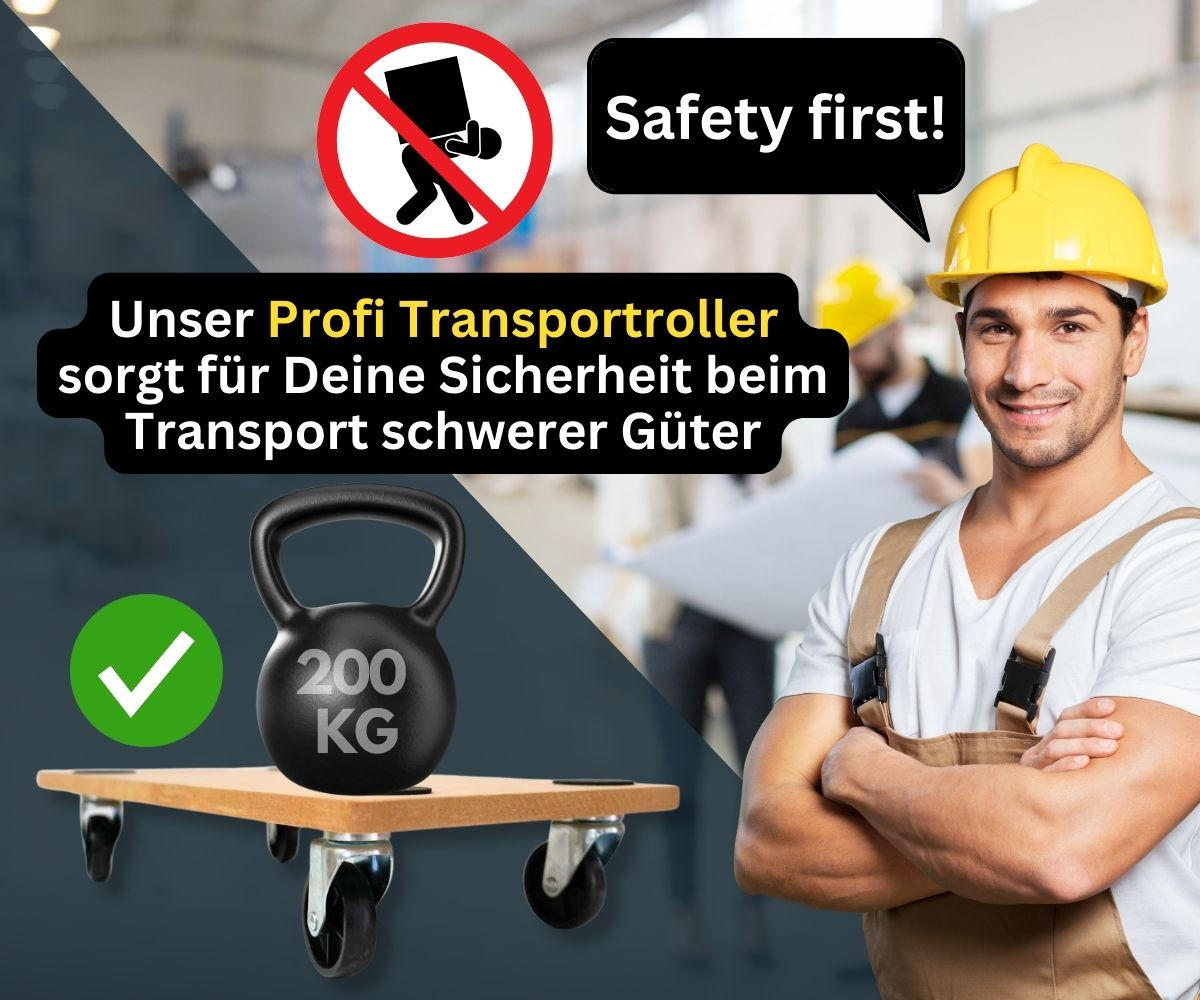 TRANSPORTROLLER 2er-Set Hercules mit 4 Rollen 11,5x30x60cm Traglast 200kg MDF Holzplatte Braun - Braun, Holzwerkstoff (60/30/11.5cm) - PROREGAL
