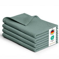 GESCHIRRTÜCHER Frigg 4er-Set, 50/70 cm, Grün - Grün, Textil (30/30cm) - Blumtal