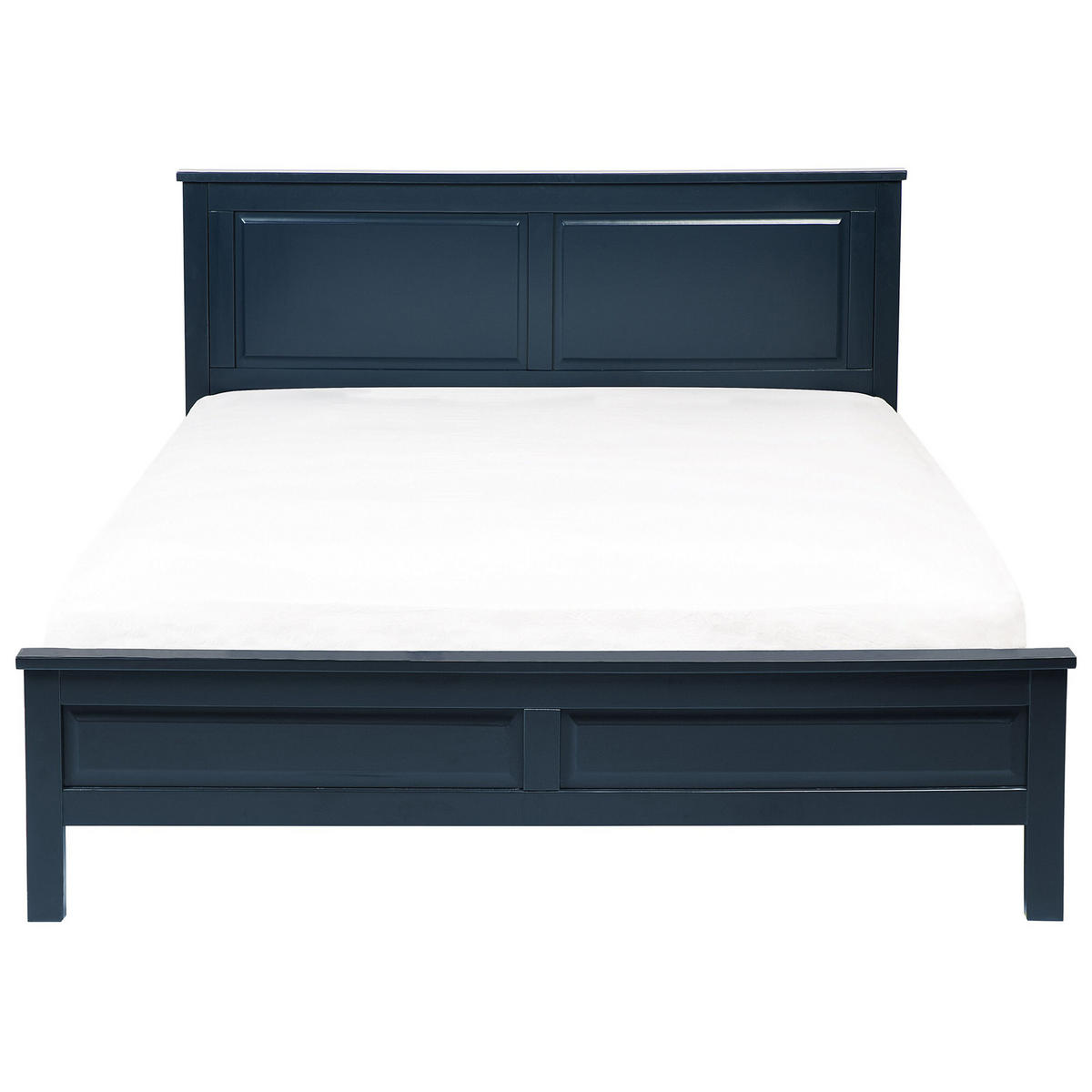 HOLZBETT 180/200cm Dunkelblau Olivet - Dunkelblau, Holz (180/200cm) - Beliani