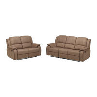 COUCHGARNITUR - 5 Personen - stoff - taupe Hernani - Taupe, Textil (158/99/96cm) - Vente-Unique