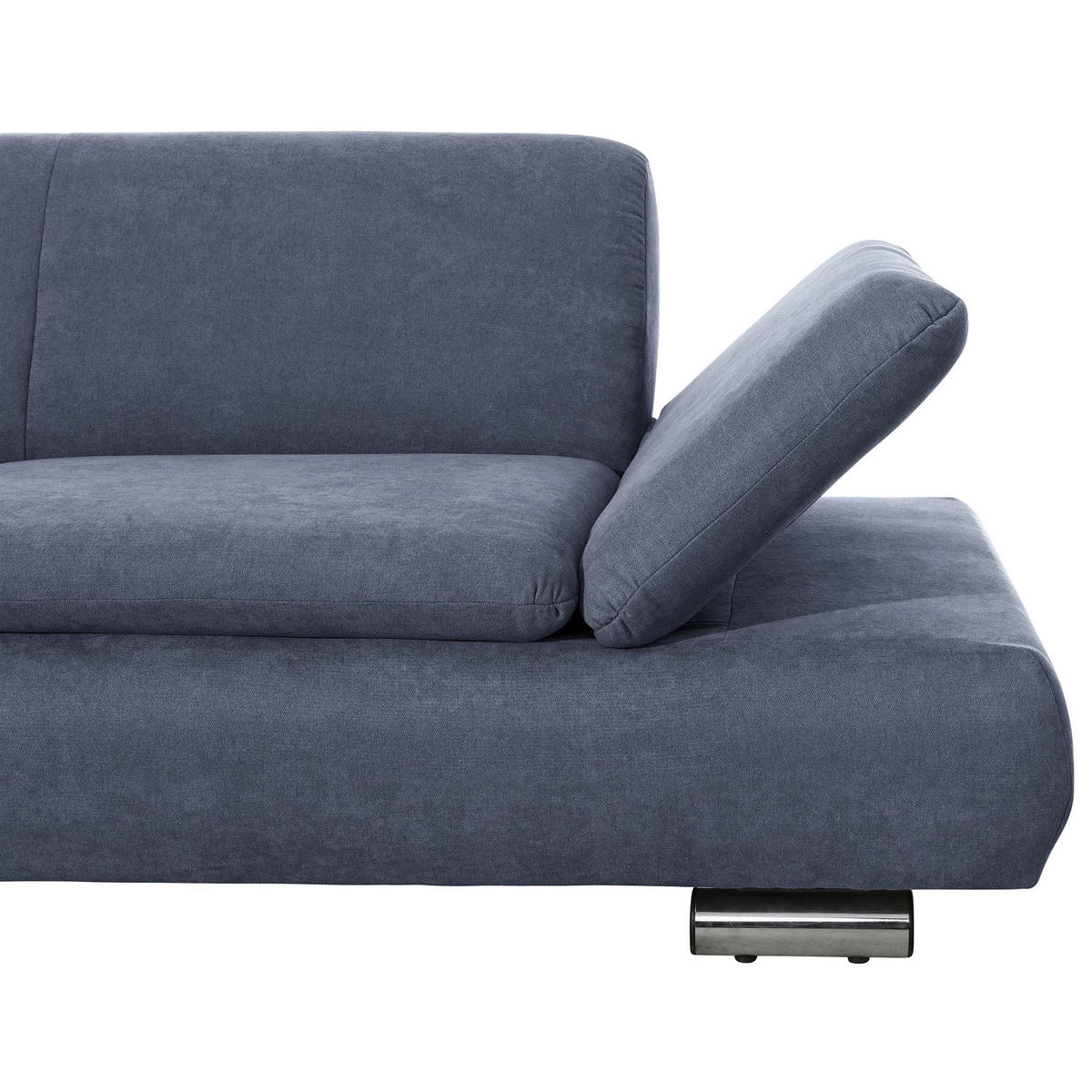 ECKSOFA mit Ottomane links Kaye Flachgewebe blau - Blau, Kunststoff (190/270cm) - 58aufmkessel