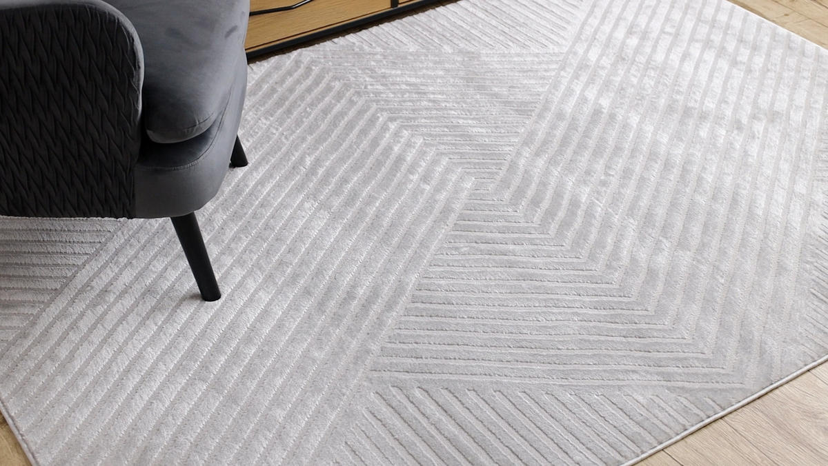 TEPPICH Balance 140/190 cm - Grau, Textil (140/190cm) - rugsX