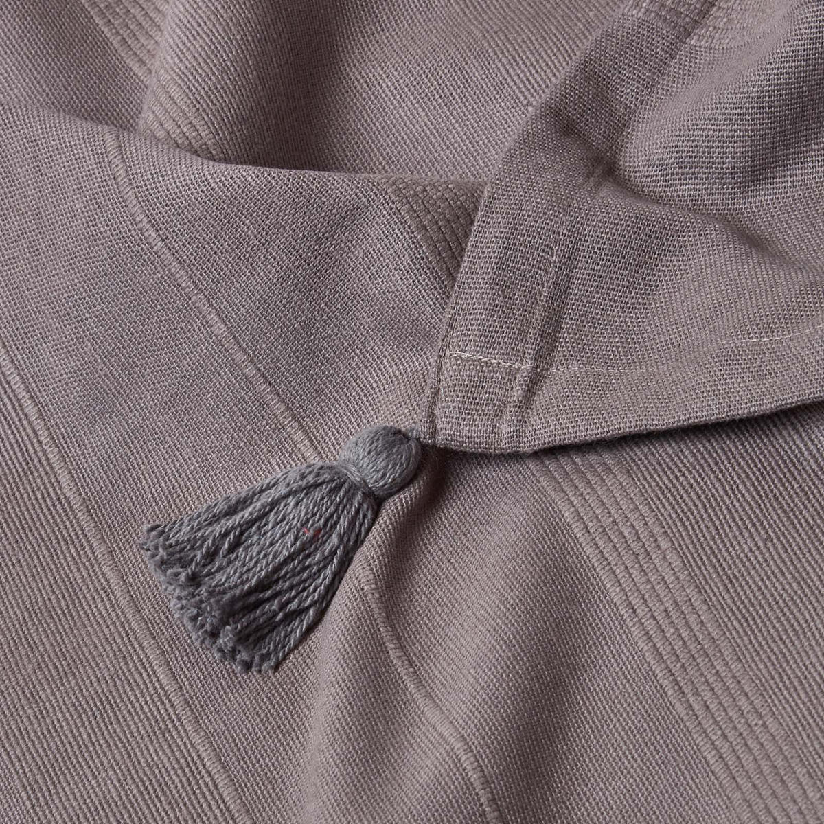 ÜBERWURF Rajput 225/255 cm, 100% Baumwolle - Grau, Textil (225/255cm) - Homescapes