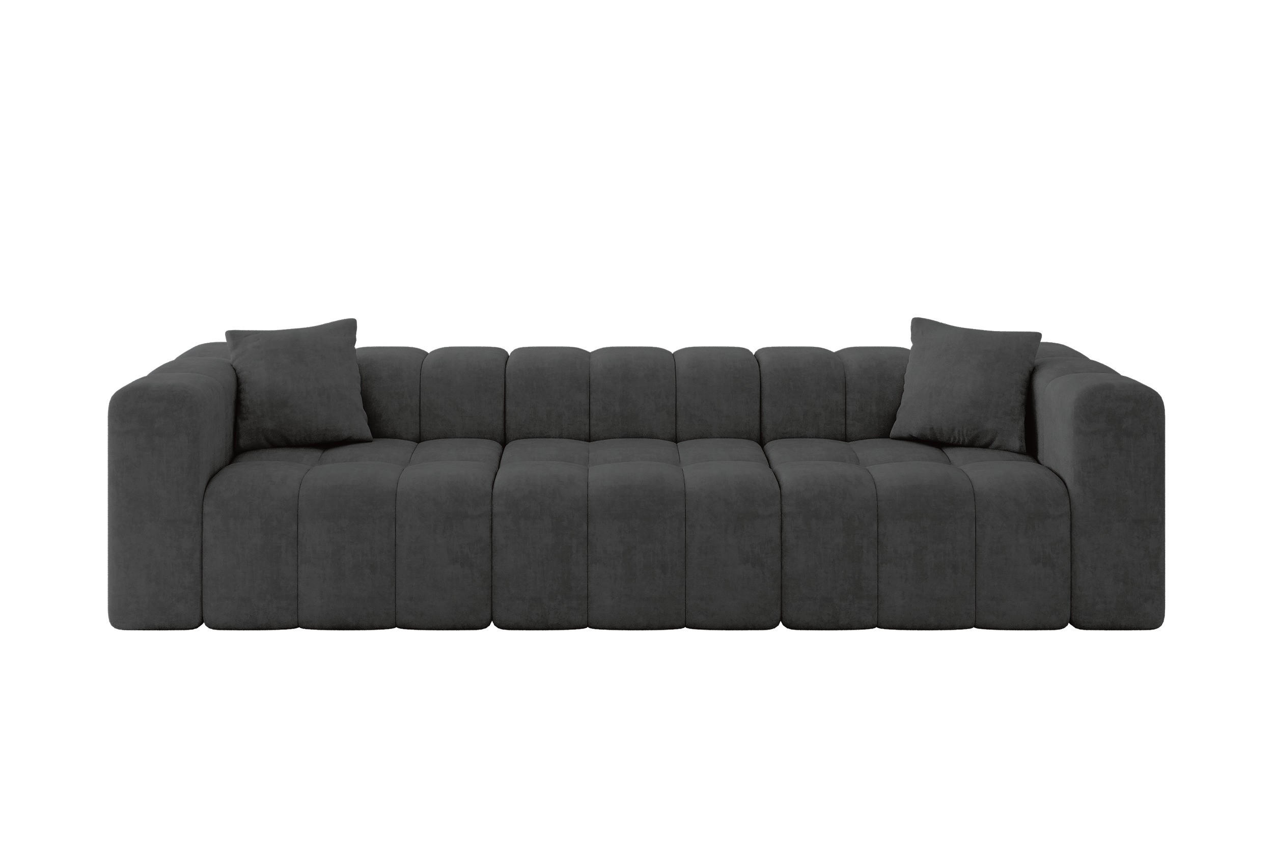 Altdecor Sofa Dunkelgrau 315x71x90 cm