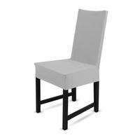 STUHLHUSSE elastisch ( Silber ) - Stretchhusse aus Baumwolle für Esszimmer, Küche ( 42 cm x 65 cm ) - Silberfarben, Textil (42/65cm) - Bestlivings
