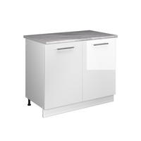 SPODNÁ SKRINKA POD DREZ Fame-Line, Biely vysoký lesk/biely, 100 cm, AP Marble - biela/biela s vysokým leskom, kompozitné drevo (100/82/60cm) - Vicco
