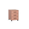ROLLCONTAINER Jellyfish 57x40x50 cm 3 Schubladen Apricot - Orange, Holz (40/57/50cm) - PROREGAL