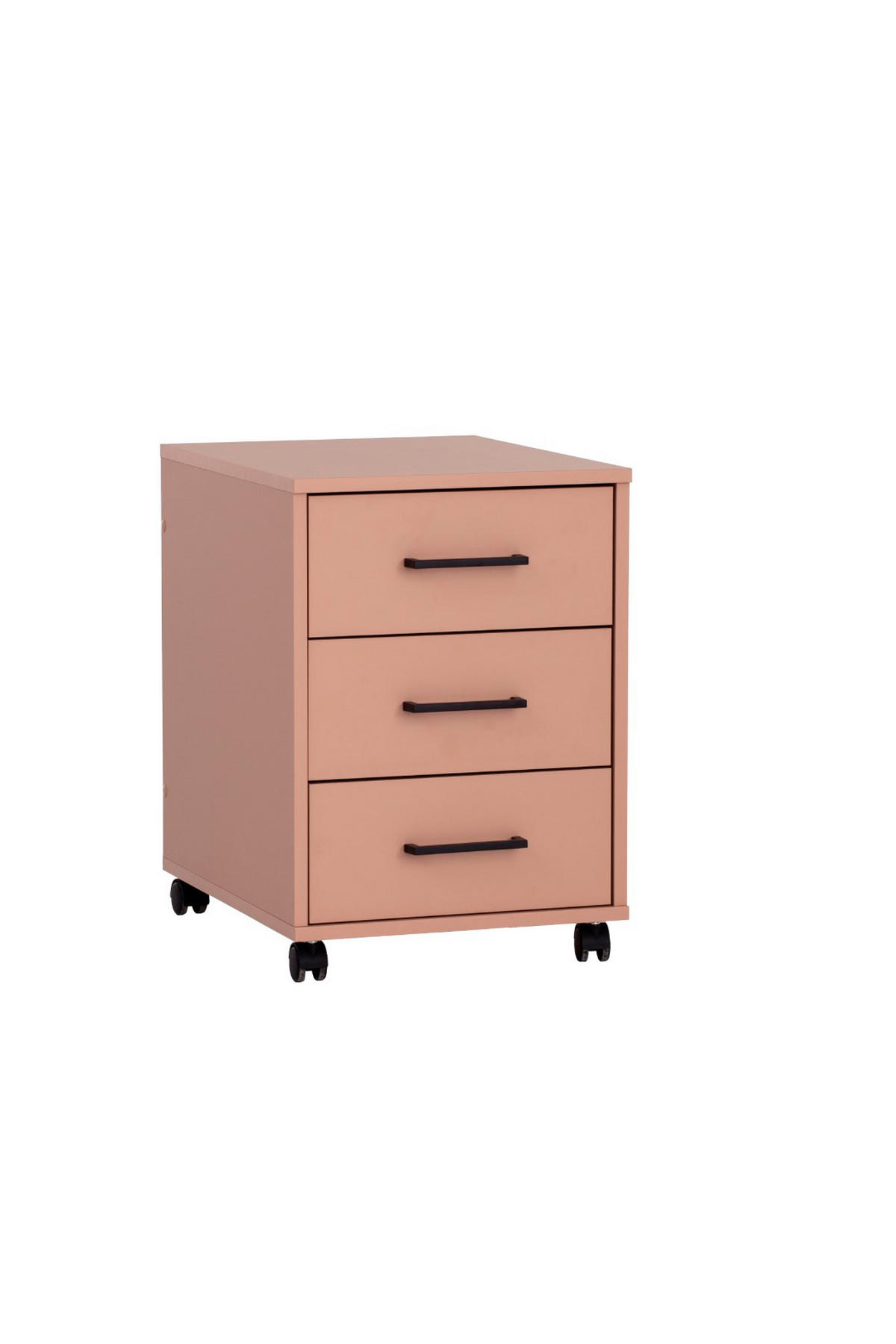 ROLLCONTAINER Jellyfish 57x40x50 cm 3 Schubladen Apricot - Orange, Holz (40/57/50cm) - PROREGAL