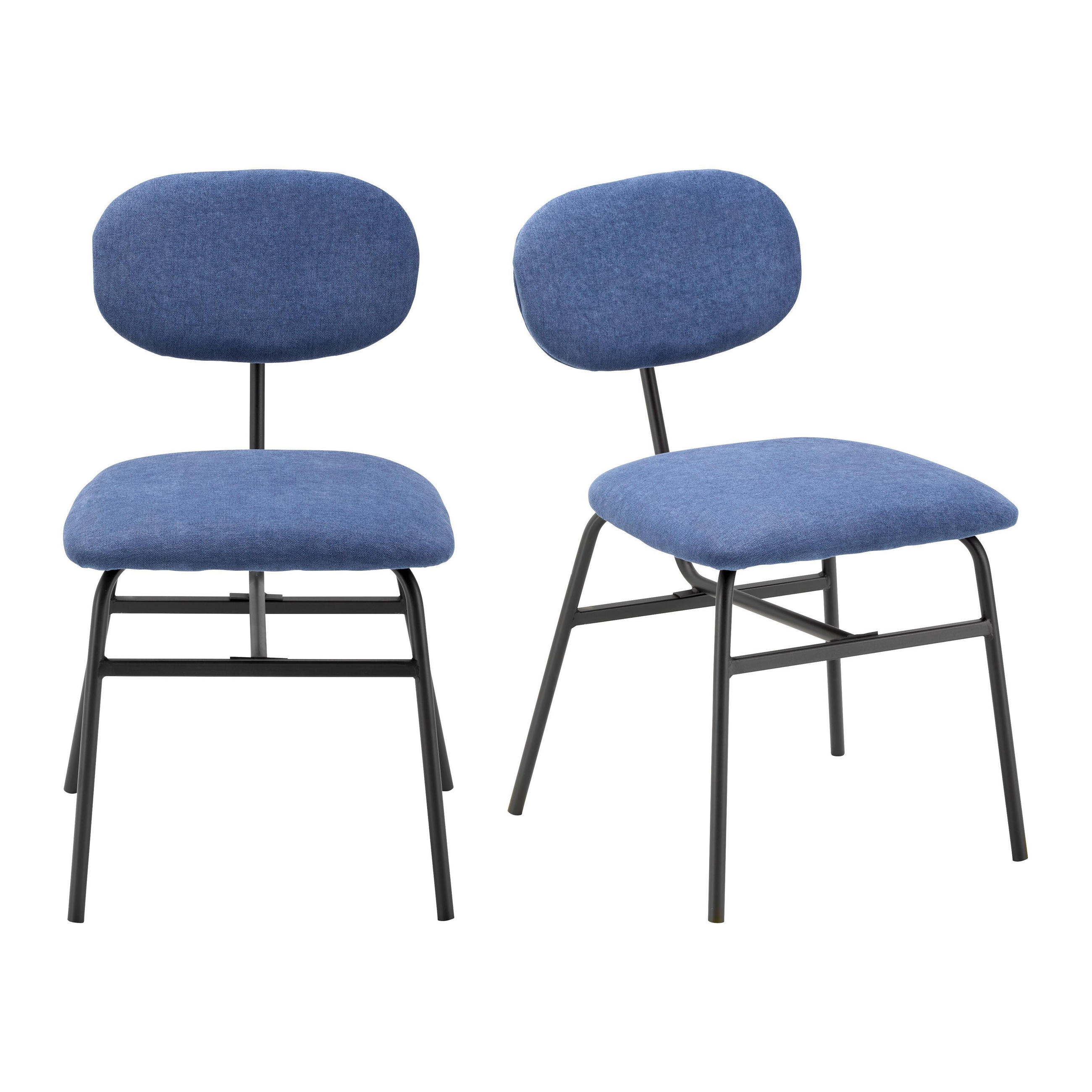 Bessagi Home Stuhl-Set Blau 46x80x55 cm