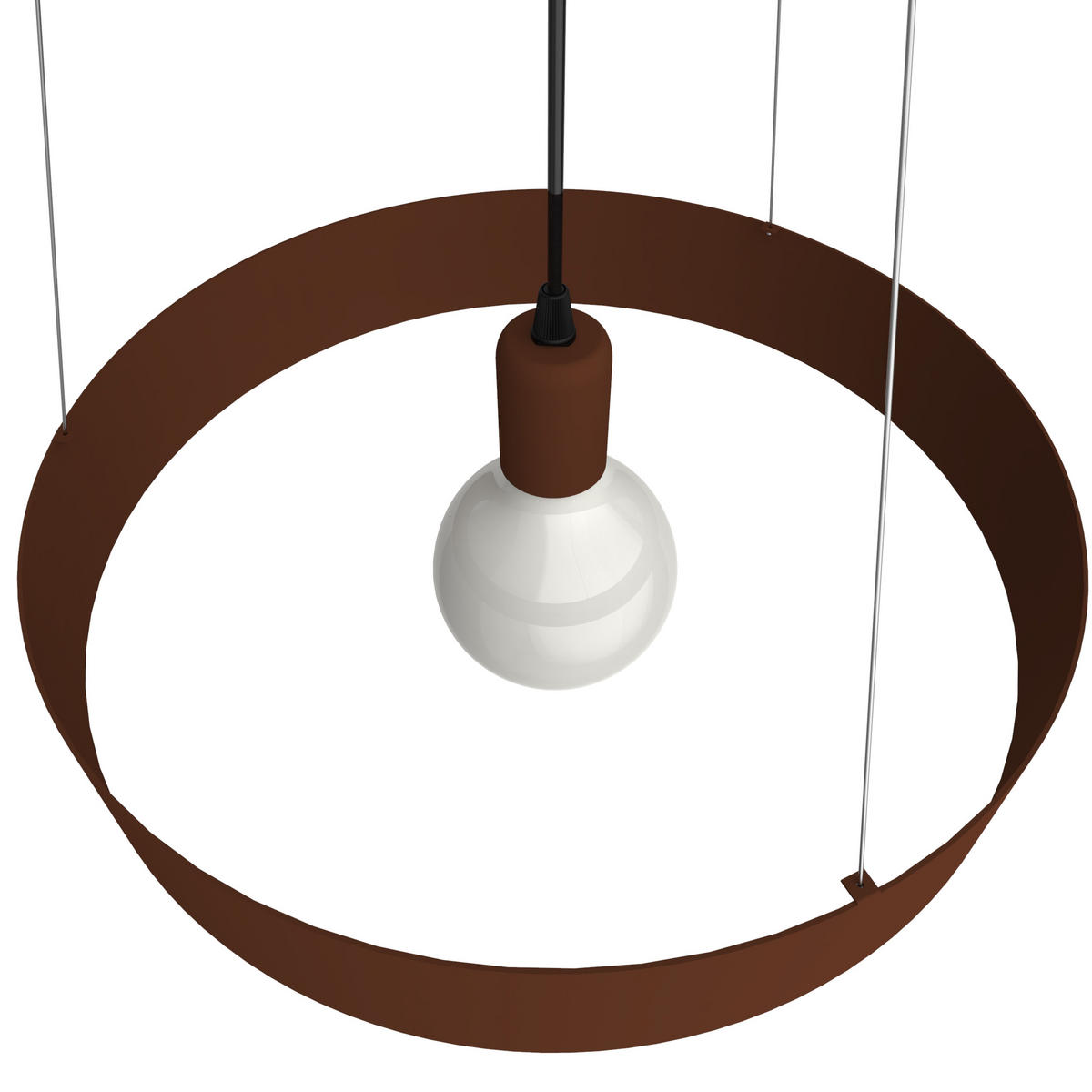 HÄNGELEUCHTE - Dunkelbraun, Metall (40/40/6cm) - Lumicom