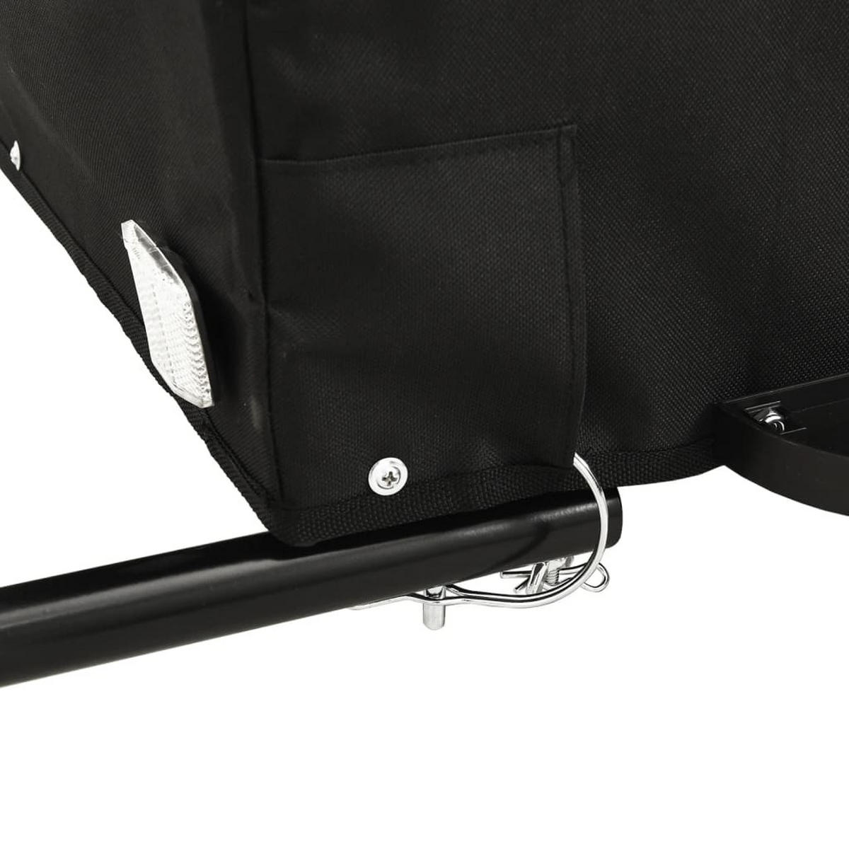 FAHRRADANHÄNGER Schwarz Und Blau 45 Kg Eisen - Blau, Metall (62.5/52/124cm) - vidaXL