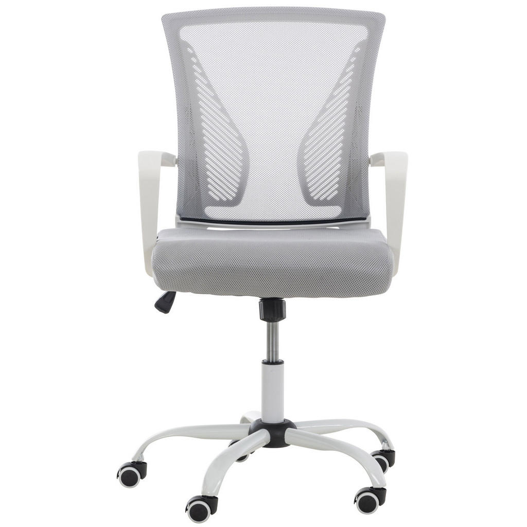 Thumbnail - TPFLiving Bürostuhl, Hellgrau, Textil, 59x104x56 cm, Arbeitszimmer, Bürostühle, Drehstühle